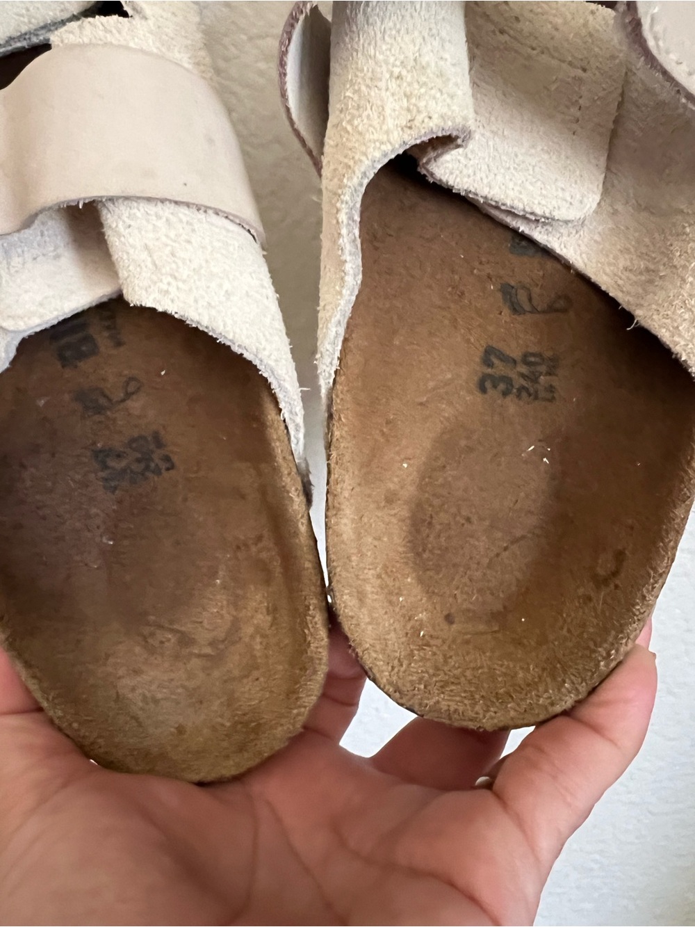 Birkenstock Uji Antique White Nubuck/Suede Leather Regular Size 6-6.5 - Picture 13 of 13